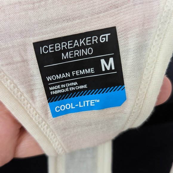 NWOT Icebreaker Nomi Racerback Tank Top Line Print Size M - Picture 7 of 8